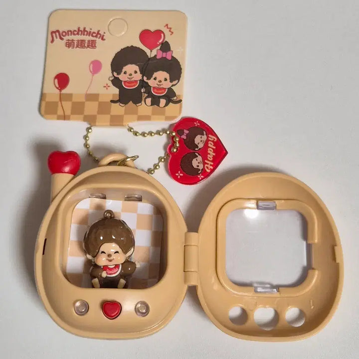 [BUNJANG] Picnic Monchhichi Tamagotchi Keyring / (새상품) 픽크닉 몬치치 다마고치 키링