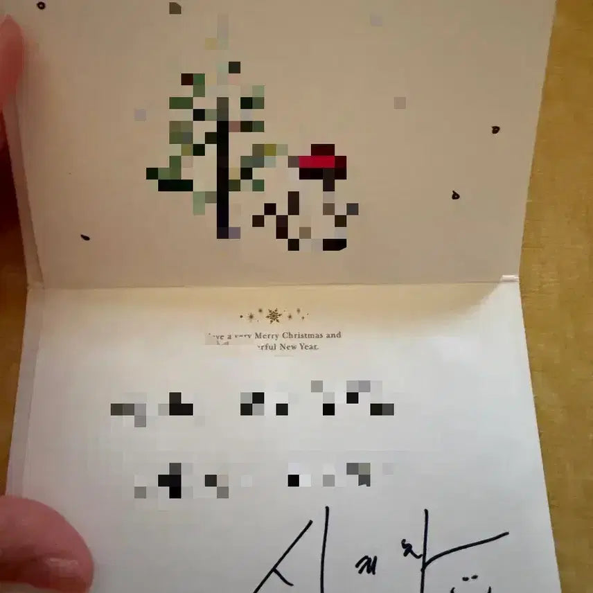 [BUNJANG] LUCY Yechan Christmas Postcard Autographed Message / 루시 신예찬 크리스마스 엽서 친필싸인 친필 메세지 양도