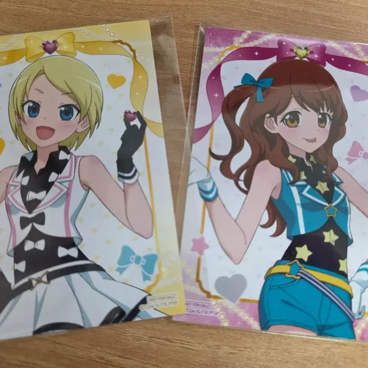 [BUNJANG] Pri-Chan The Super Star! Maru Kuji Kanon Serena Keychain &amp; Badge Bundle (Bromide) / 프리티리듬 오로라드림 마루쿠지 카논 세레나 키링 뱃지 일괄 (브로마이드)