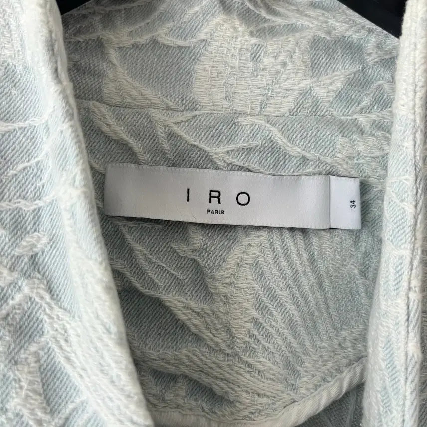 [BUNJANG] IRO Denim Jacquard Oversized Jacket Size 34 / [정품] IRO 데님 자카드 오버핏 자켓 34사이즈