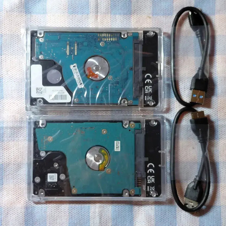 [BUNJANG] 2x 500GB HDD External Hard Drives Bundle / 2개 외장하드 500GB + 500GB USB3.0 2개,일괄