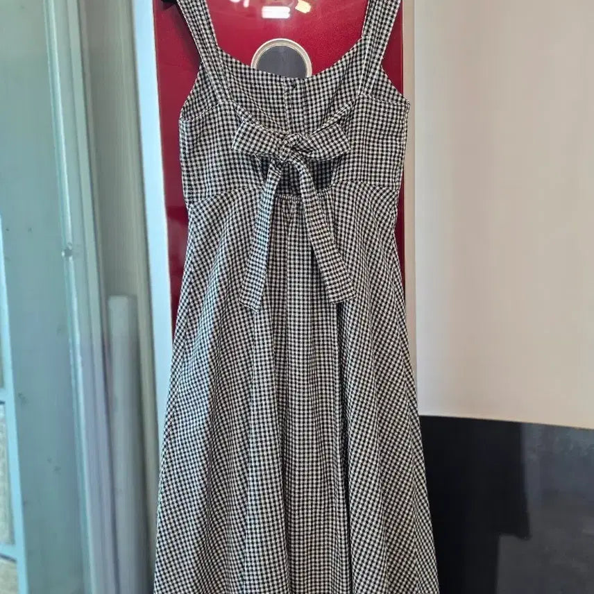 [BUNJANG] Checkered Long Dress / 체크 원피스
