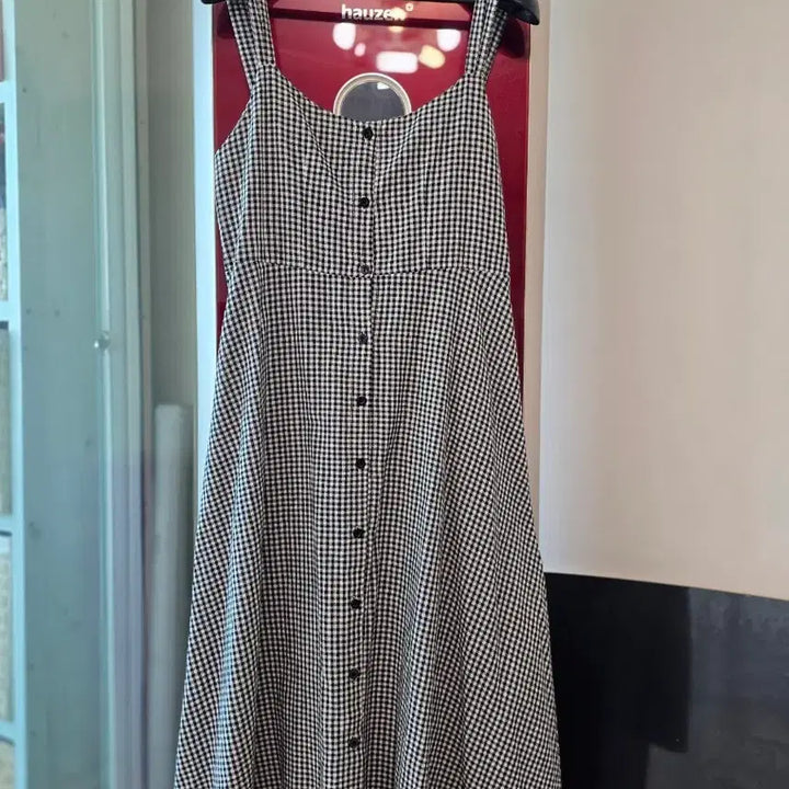 [BUNJANG] Checkered Long Dress / 체크 원피스