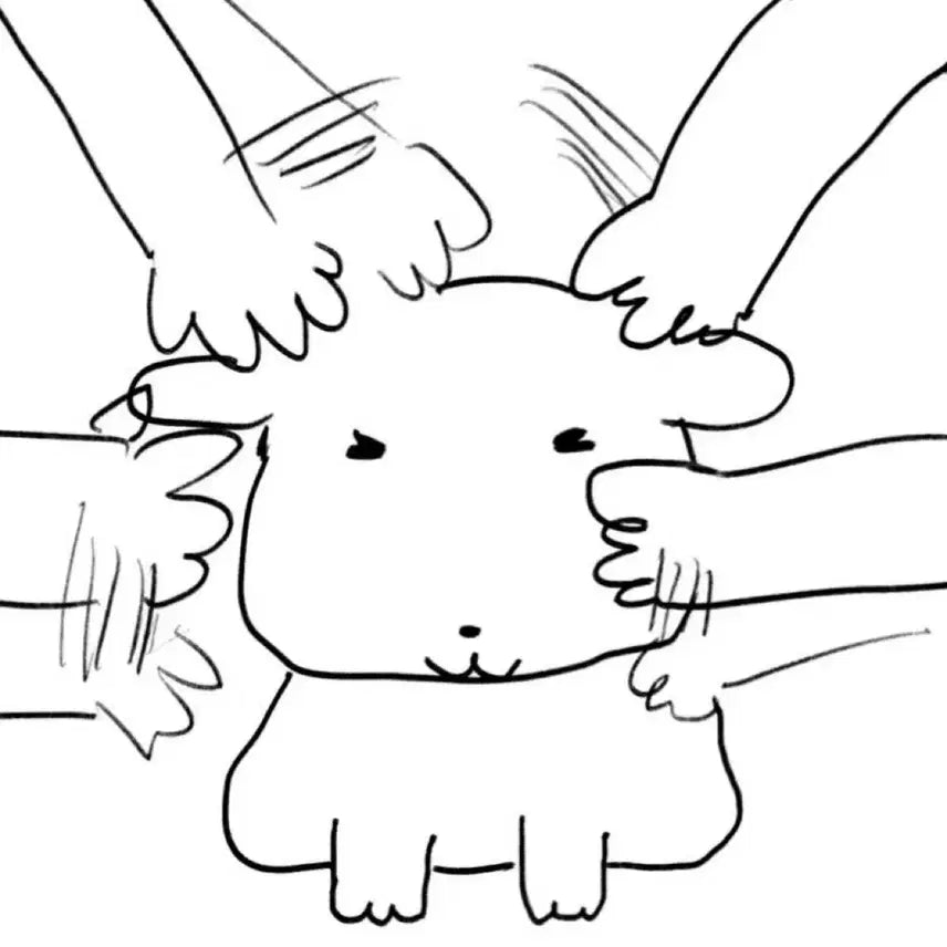 [BUNJANG] Cute Sheep Character Poster / 강아지