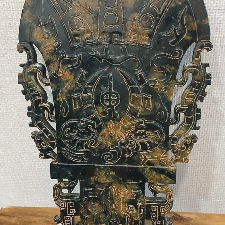 [BUNJANG] Black Jade Magnet Stone Sculpture / 자석에붙는흑피옥작품