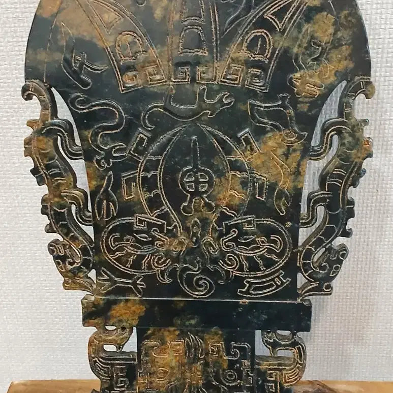 [BUNJANG] Black Jade Magnet Stone Sculpture / 자석에붙는흑피옥작품