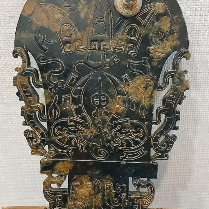 [BUNJANG] Black Jade Magnet Stone Sculpture / 자석에붙는흑피옥작품