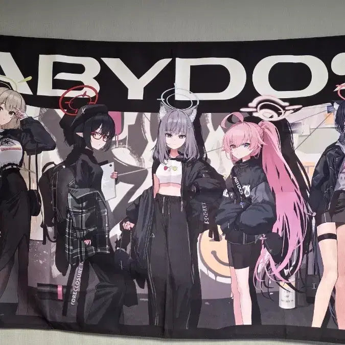 [BUNJANG] Blue Archive Abidos Collaboration Fabric Poster / 현대백화점 콜라보 블루 아카이브 아비도스 패브릭 포스터
