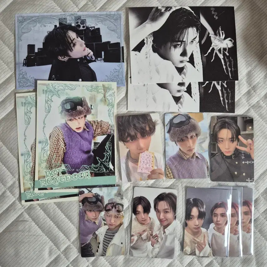 [BUNJANG] BOYNEXTDOOR Taesan Album Photocard &amp; Postcard Bundle Set / 보이넥스트도어 보넥도 태산 앨범 포카 엽서 일괄 양도