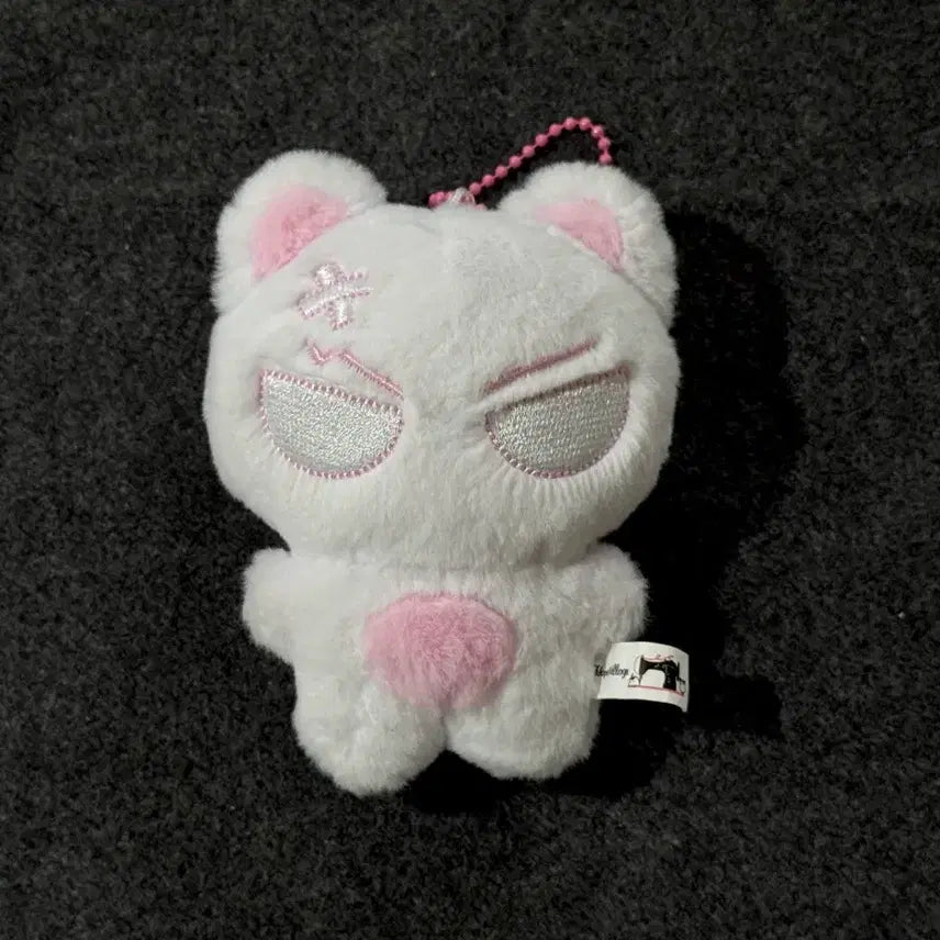 [BUNJANG] andTEAM Nicholas 10cm Plush Doll / 이치고냥 화이트 앤팀 니콜라스 10cm 인형 &amp;team 굿즈