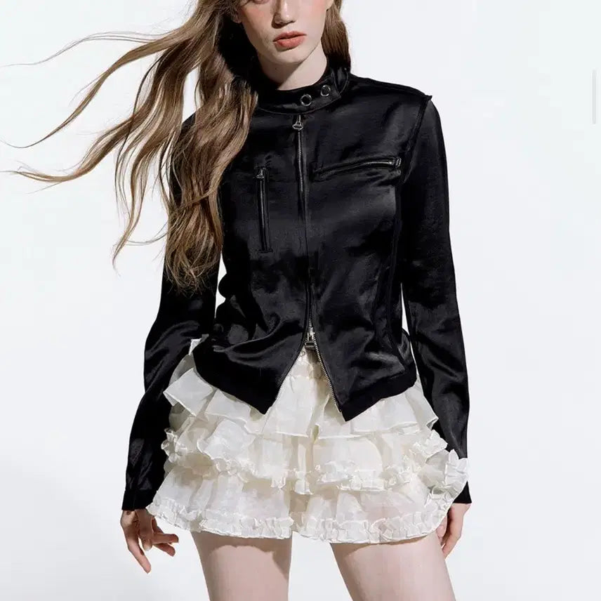 [BUNJANG] Ruff Neck Tulle Skirt / 러프넥 튜튜스커트