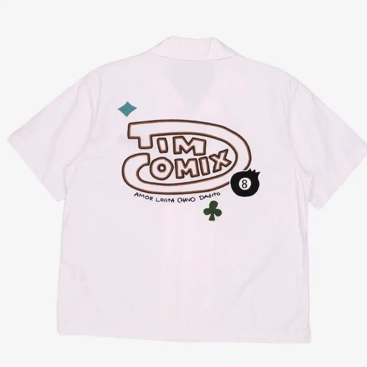 [BUNJANG] Timcomix Short Sleeve Shirt White WS / 팀코믹스 반소매 셔츠 WS