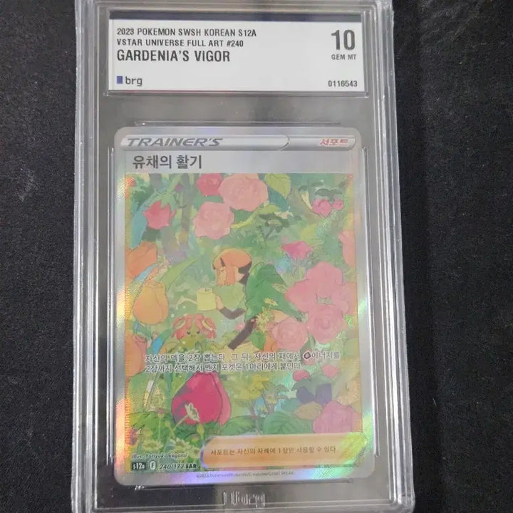 [BUNJANG] Vibrant Uche "Sar Brg 10" Pokemon Card / 유채의 활기 sar brg 10 포켓몬카드