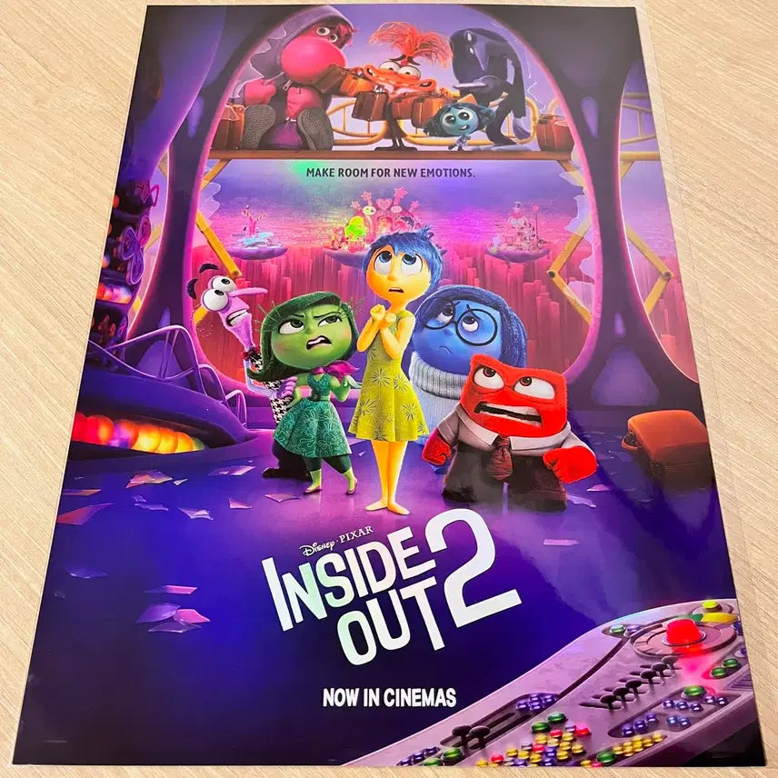 [BUNJANG] Inside Out 2 Megabox MX4D Poster / 인사이드아웃2 메가박스 MX4D 포스터