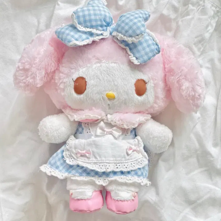 [BUNJANG] Sanrio My Melody Omekashi Blue Medium Size Plush / [오늘하루만] 산리오 마이멜로디 오메카시 블루 중형 사이즈