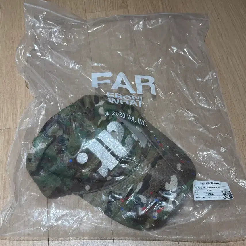 [SOLD OUT] [OS] 파프롬왓 FAR REVERSE LOGO CAMO CAP