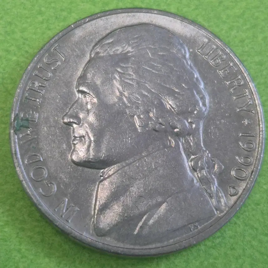 [BUNJANG] 1990 United States 5 Cent Coin / 1990 미국 5센트 동전 M3601