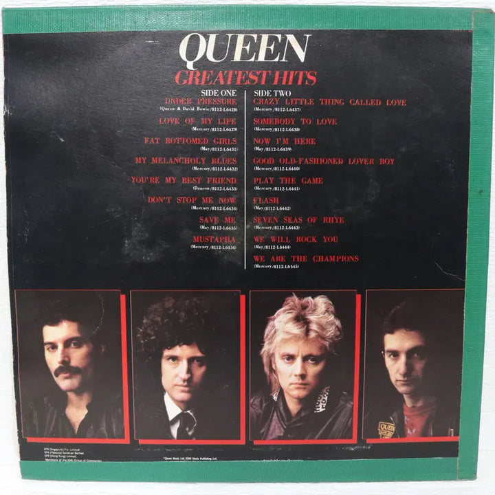 [BUNJANG] Queen Greatest Hits LP (1982) / [NO.5876] QUEEN (GREATEST HITS) / EMI