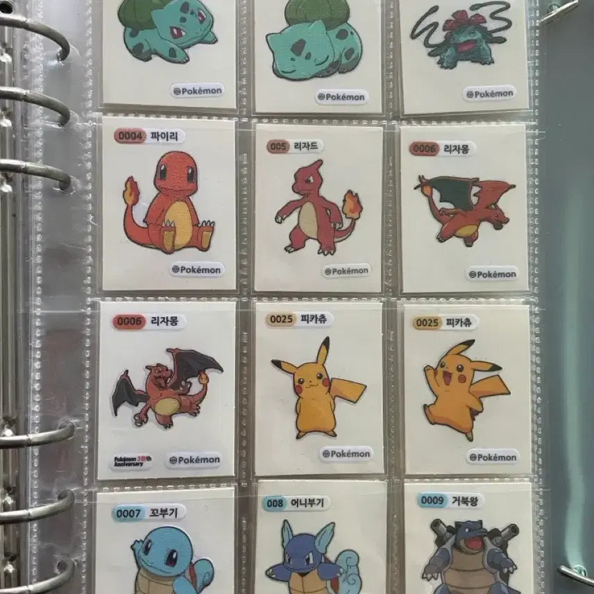 [BUNJANG] Starter Pokémon Stickers / 스타팅 포켓몬 띠부씰