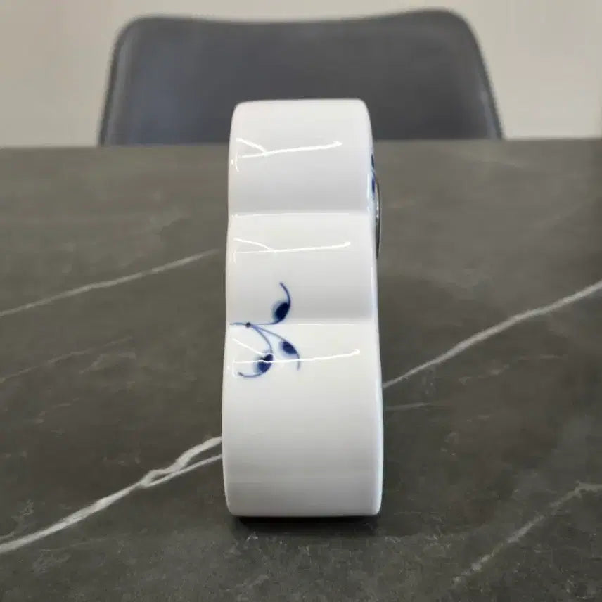 [BUNJANG] Royal Copenhagen Blue Palmette Table Clock / 덴마크 로얄 코펜하겐 Blue Palmette 탁상시계