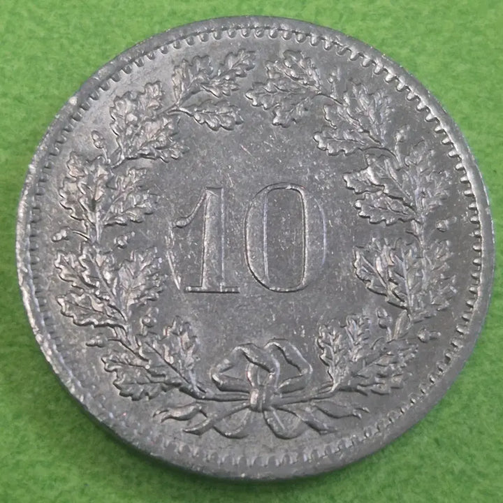 [BUNJANG] 1982 Swiss 10 Rappen Coin / 1982 스위스 10라펜 동전 M3621