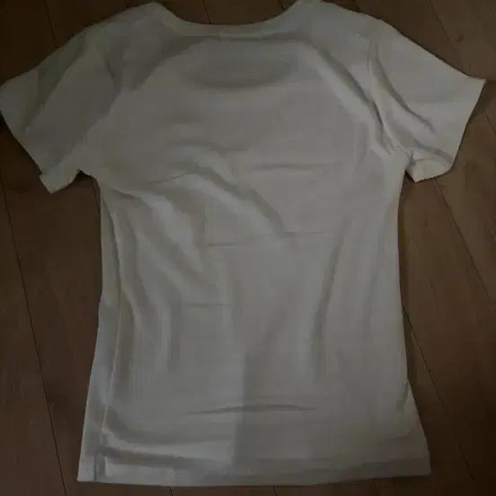 [BUNJANG] U-Neck Basic Short Sleeve T-Shirt / U넥 무지반팔티