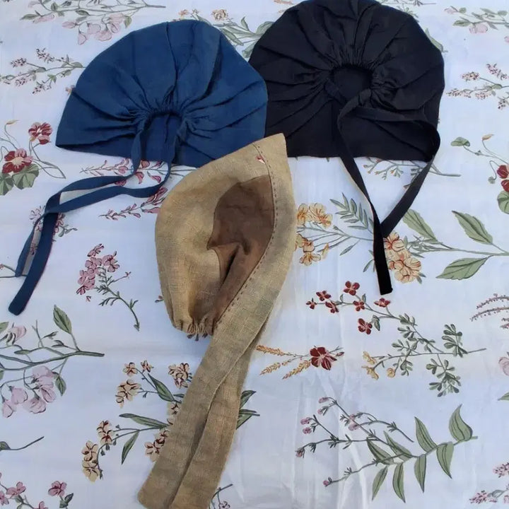 [BUNJANG] Bonnet 3-Piece Bundle (Adult) / 마.린넨 소재와 면 소재 보넷 3점 (어른용)일괄