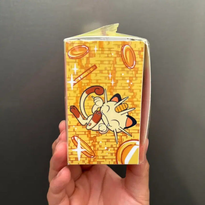 [BUNJANG] Pokémon TCG Deck Case - Meowth &amp; Coin Crush / 포켓몬 TCG 덱 케이스 나옹과 코인 크러쉬