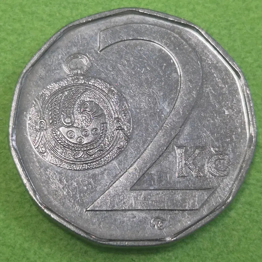 [BUNJANG] 2004 Czech 2 Koruna Coin M3644 / 2004 체코 2코루나 동전 M3644