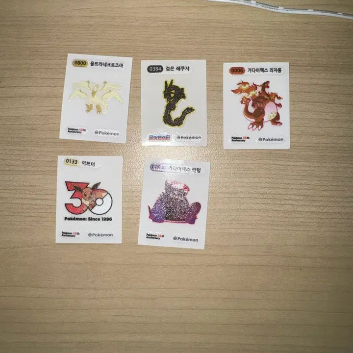 [BUNJANG] Pokemon Ttibu Ttibu Seal 6-Piece Bundle Set / 포켓몬 스티커 띠부띠부씰 6종