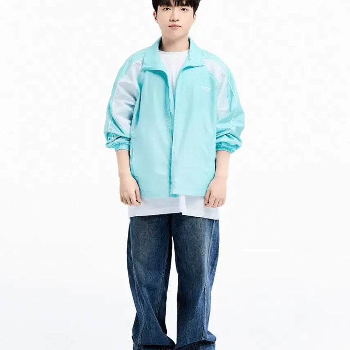 [BUNJANG] 2024 T1 Windbreaker Jacket Mint Size 2 / 2024 t1 멤버십 바람막이자켓 윈드브레이커 민트 2사이즈
