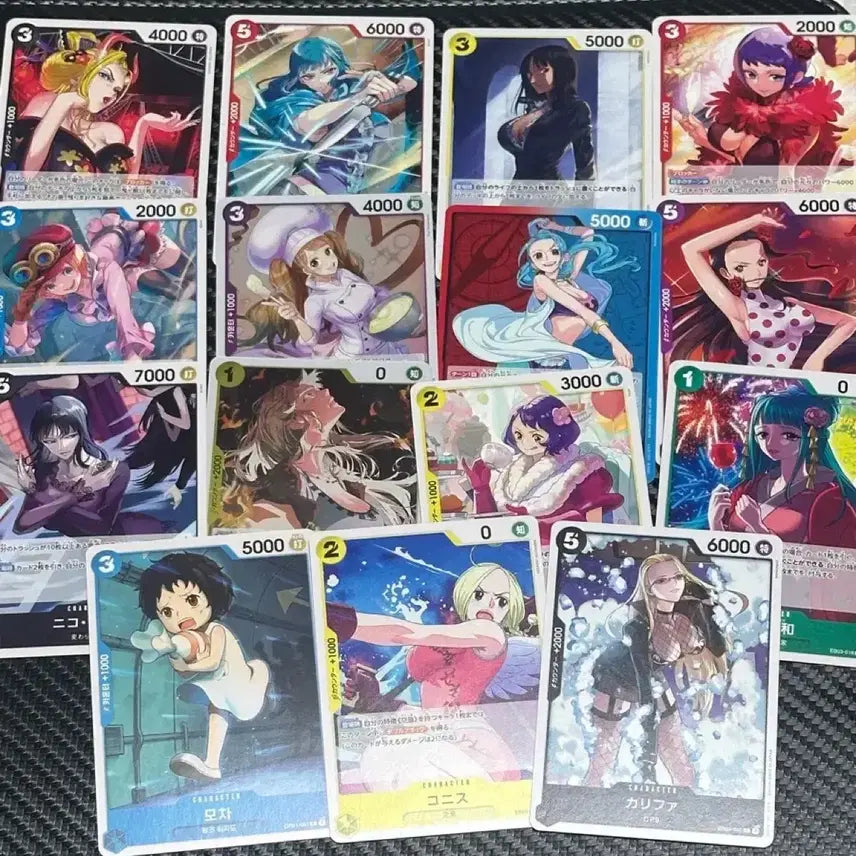 [BUNJANG] One Piece Female Character Trading Card Bundle - 15 Pieces / 일판 원피스 카드 여캐 일괄 15개