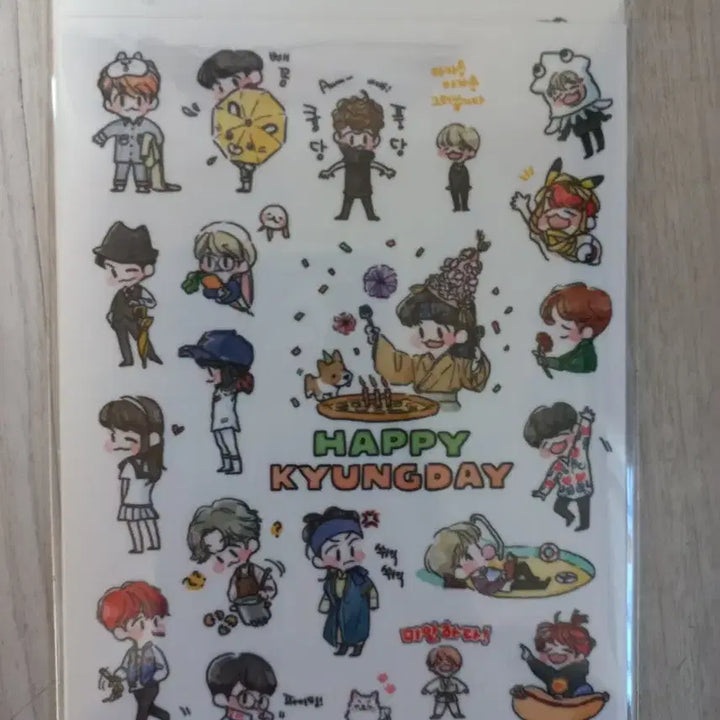 [BUNJANG] Baekhyun Fan Art Book, Postcards, Stickers Bundle Set / 백현 팬아트북, 팬아트엽서, 스티커
