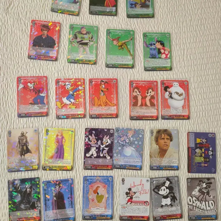 [BUNJANG] Disney 100th Anniversary Hologram Card Bundle / 디즈니 100주년 디즈니 카드 홀로그램 24장 일괄 판매