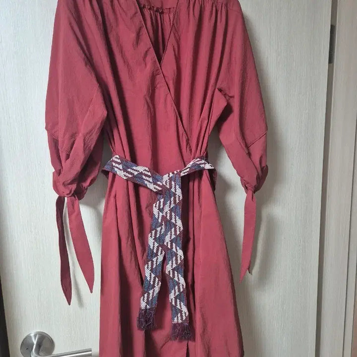 [BUNJANG] TIME Ethnic Belted Dress / 타임 TIME 에스닉 원피스 벨트 원피스