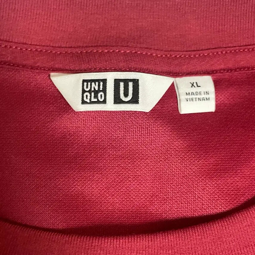 [BUNJANG] Uniqlo Airism Short Sleeve T-Shirt Burgundy / 유니클로 반팔 에어리즘 티셔츠 버건디