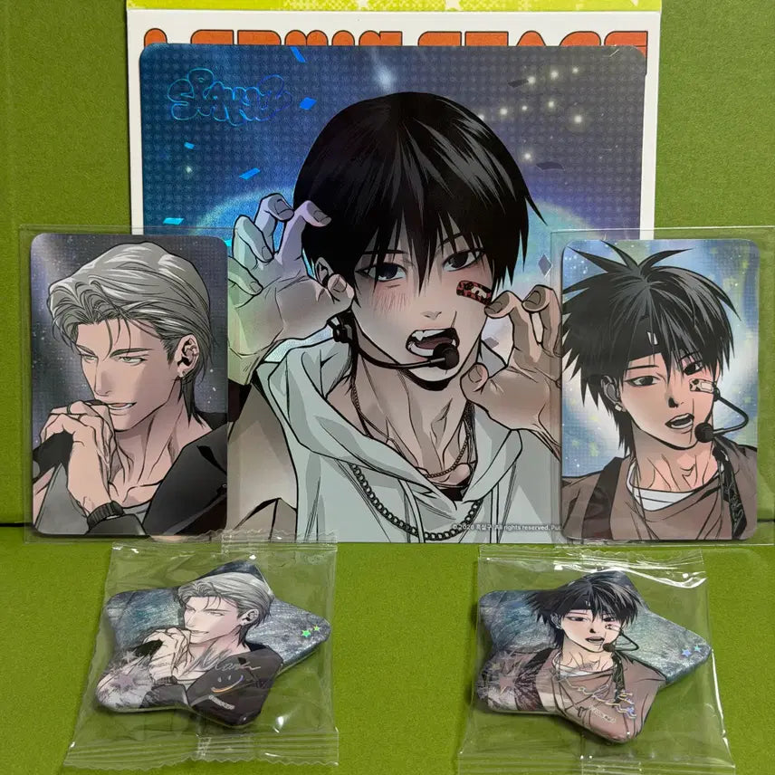[BUNJANG] Sparkles Black Horse Photocard, 2 Badges, 1 Postcard / 스파클즈 검은 목마 포카, 뱃지 2종, 엽서1 종