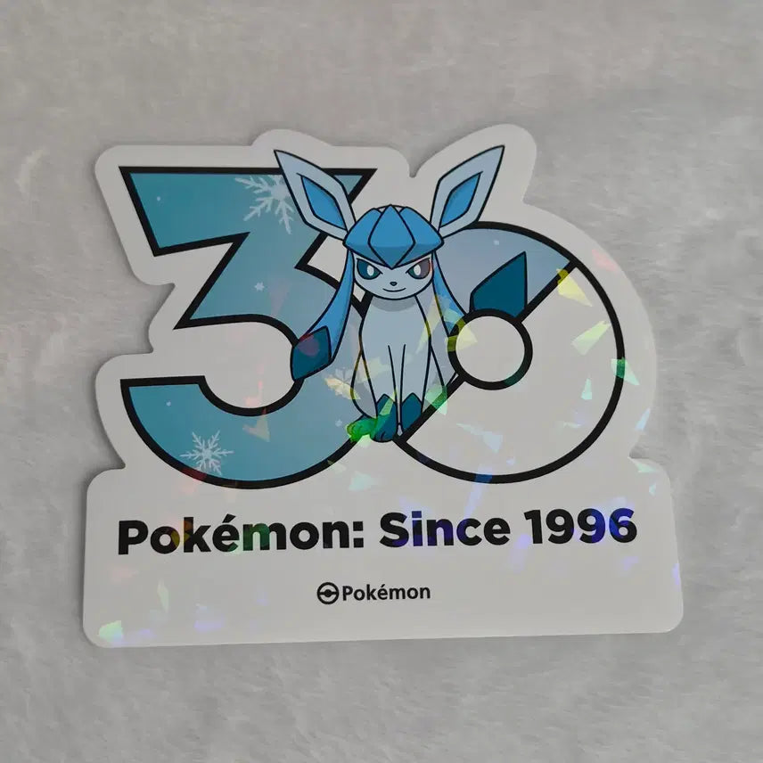 [BUNJANG] Pokemon 30th Anniversary Glaceon Logo Sticker / 포켓몬 30주년 로고 스티커 글레이시아 판매합니다.