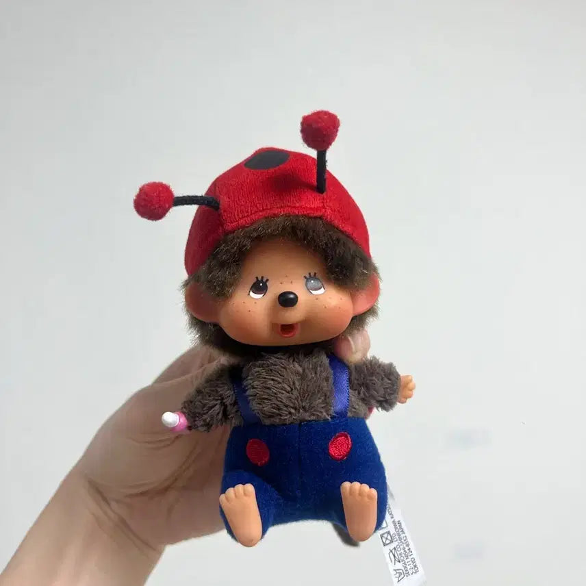 [BUNJANG] Monchhichi Ladybug Keychain / 몬치치 무당벌레 키링