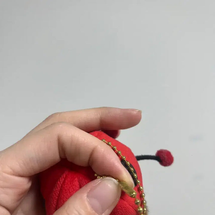 [BUNJANG] Monchhichi Ladybug Keychain / 몬치치 무당벌레 키링