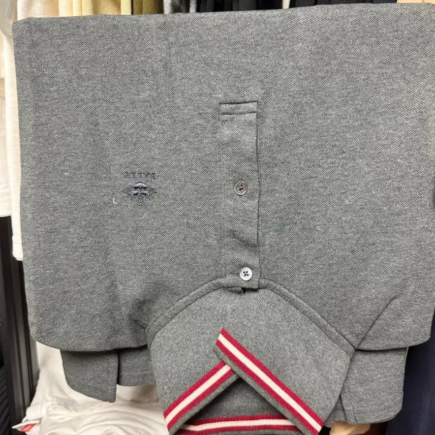 [BUNJANG] Bally PK Shirt Gray Size 100 / 발리 피케이셔츠 100사이즈