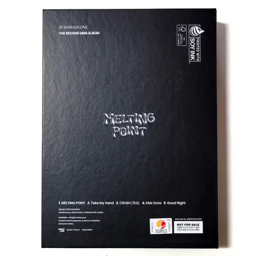 [BUNJANG] ZEROBASEONE 2nd Mini Album MELTING POINT Black Version Signed Promotional Edition / [친필싸인반]희귀수집반/제로베이스원 2nd미니앨범/블랙버전