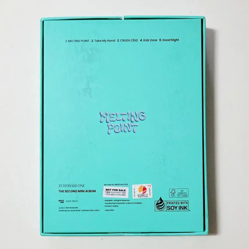 [BUNJANG] ZEROBASEONE 2nd Mini Album Melting Point Green Version Signed Edition / [친필싸인반]희귀수집반/제로베이스원 2nd미니앨범-그린버전