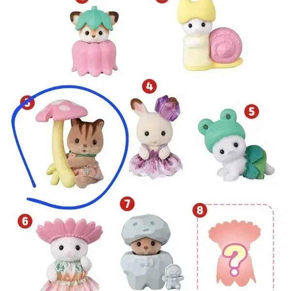 [BUNJANG] Sylvanian Families Blind Bag Forest Fairy Squirrel Figure / 실바니안 블라인드백 숲속 요정 다람쥐