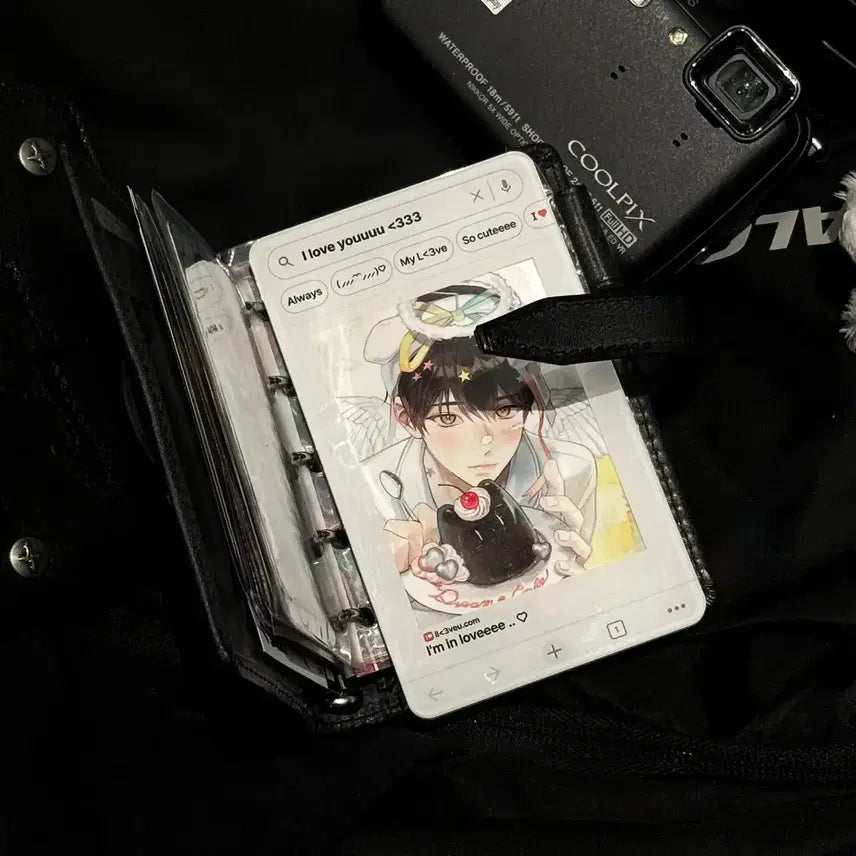 [BUNJANG] two.님 Photocard Holder Dark Black / Light White / two님 포카홀더 포카 홀더 러브탭 다크 블랙 라이트 화이트