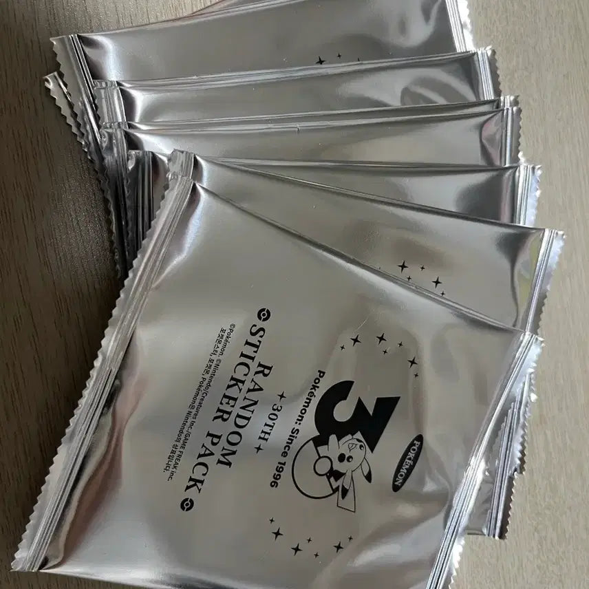 [SOLD OUT] 미개봉)포켓몬 30주년 스티커팩 10개