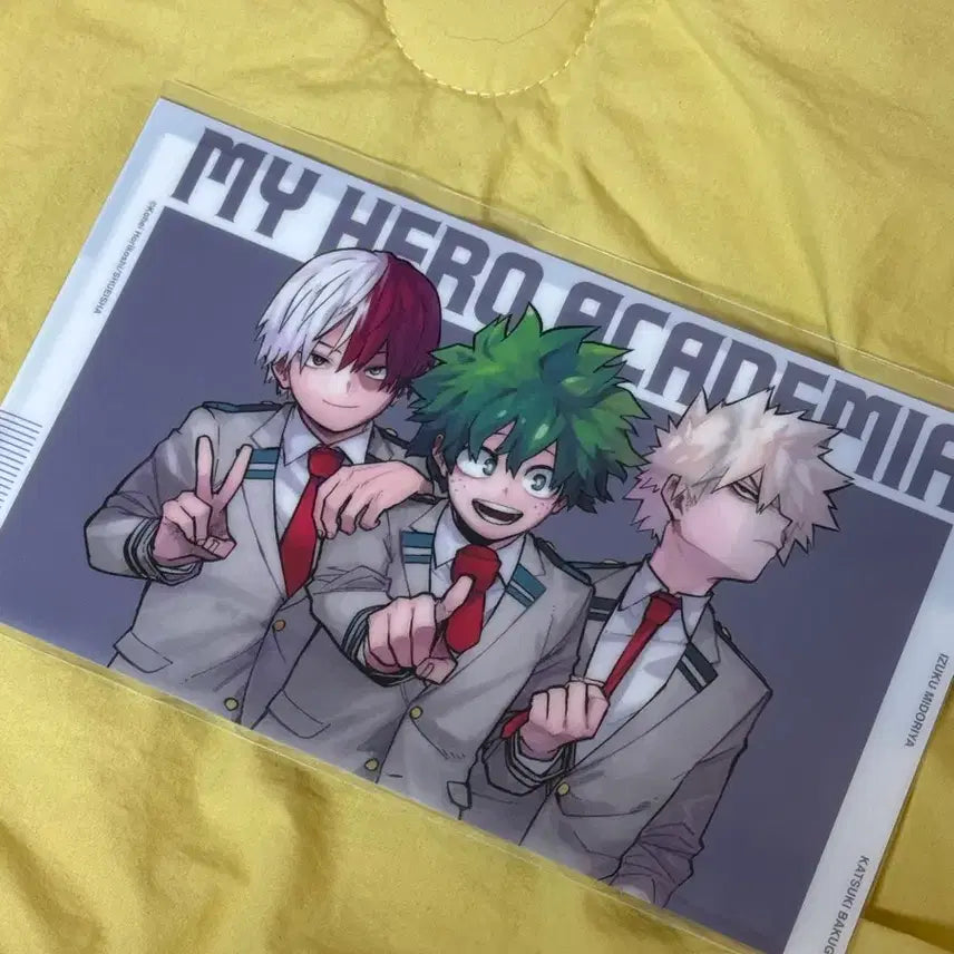 [BUNJANG] My Hero Academia Original Art Exhibition Clear Case + 8 Postcards Set (Sealed) / (미개봉) 나히아 히로아카 원화전 클리어 케이스+엽서 8장