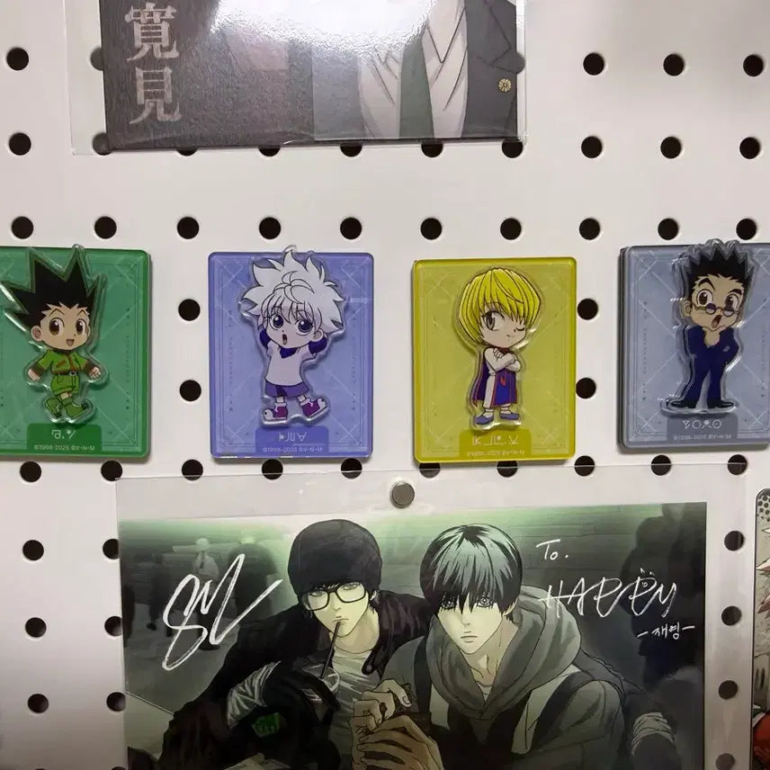 [BUNJANG] Hunter x Hunter Magnet Set (4 Types) / 헌터헌터 애니플러스 팝업 아크릴 마그넷 자석 4종 세트