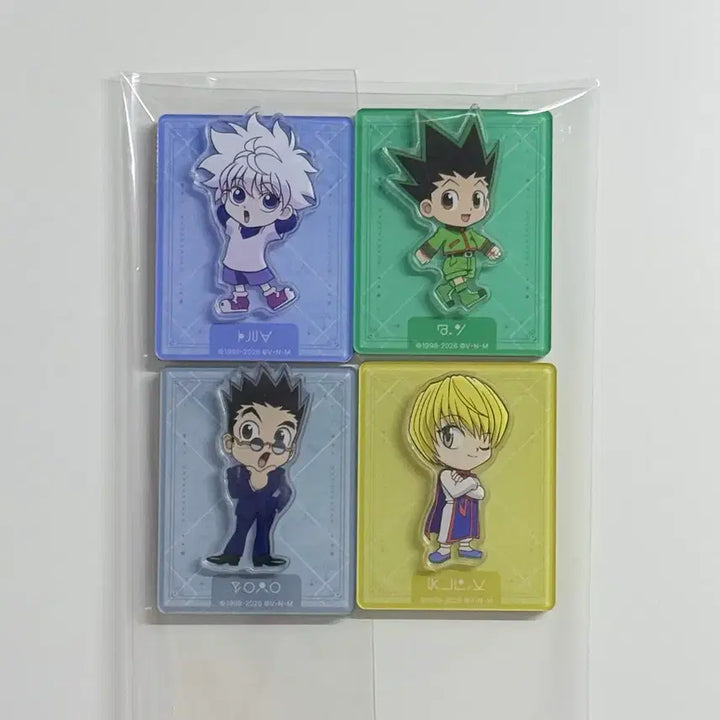 [BUNJANG] Hunter x Hunter Magnet Set (4 Types) / 헌터헌터 애니플러스 팝업 아크릴 마그넷 자석 4종 세트