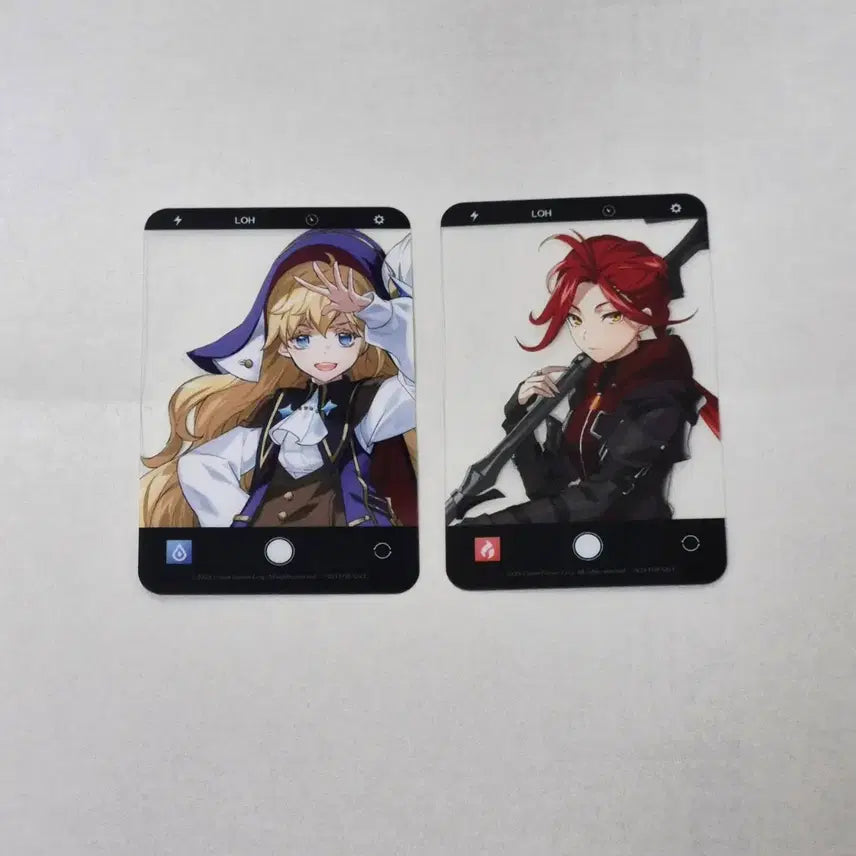 [BUNJANG] Lord of Heroes Rozanna Cyan Transparent Photocard Bundle Set / 로드오브히어로즈 로오히 로잔나 투명포카